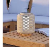 EGLO Marliano LED lantern, wicker, height 24 cm, wood