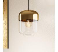 EGLO Maryvilla pendant light, gold/clear, one-bulb