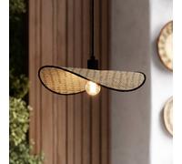 EGLO Marywell pendant light, natural bamboo, 50 x 35 cm, E27