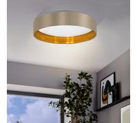 EGLO Maserlo Cappuccino Ceiling Light - Size: 9 x 38 x 9cm - White - Wilko