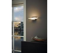 Eglo Metrass LED Plastic & Aluminium White Uplighter Wall Light EGLO White