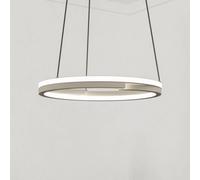 EGLO MEZZOMONTE LED pendant light, beige, Ø 48 cm, CCT
