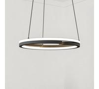 EGLO MEZZOMONTE LED pendant light, black, Ø 48 cm, CCT