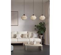 Eglo Midsumer Timeless Fabric Three Light Pendant