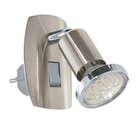 Eglo Mini Plug Spot, Single-Flame Plug Light, Socket lamp Made of Steel