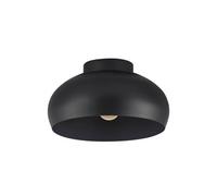 Eglo Mogano 2 Domed Semi-Flush Ceiling Light In Black Black One Size