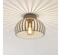 Eglo Ceiling Lamp Mogano 3, Flush Mount Light Fixture for Living Room