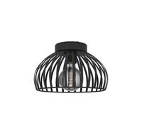 Eglo Mogano 3 Wireframe Black Flush Ceiling Light - (D) 28 Cm Black One Size