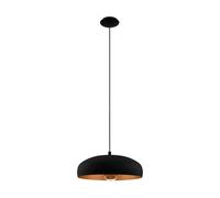 EGLO Mogano pendant light with metal shade, black