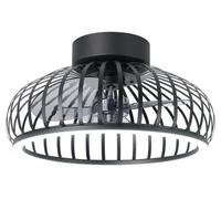 Eglo Mogano Steel Ceiling Light with Fan, Black