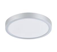 Eglo Molay Surface Mounted LED Ceiling Light, Made of Steel and Plastic, Warm White LED Flush Mount Ceiling lamp in Silver and White, Ø 28.5 cm/ 11.22 inches