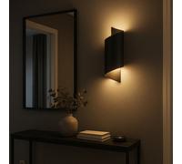Eglo Montarello Steel Modern Led Cct Indoor Wall Light, Black