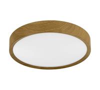EGLO Musurita 1-Light Wood-Effect LED Circular Ceiling Light