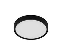 EGLO Musurita LED Ceiling Light, 1-Bulb Ceiling Light, Living Room Lamp, Kitchen Lamp Made of Steel and Plastic, Hallway Lamp Ceiling in Black, White, Diameter 34 cm