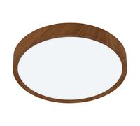 EGLO Musurita 1-Light Wood-Effect LED Circular Ceiling Light