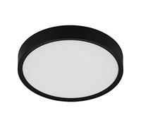 EGLO Musurita LED Ceiling Light, 1-Bulb Ceiling Light, Living Room Lamp, Kitchen Lamp Made of Steel and Plastic, Hallway Lamp Ceiling in Black, White, Diameter 34 cm