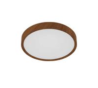EGLO Musurita 1-Light Wood-Effect LED Circular Ceiling Light