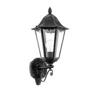 Eglo 93457 NAVEDO Exterior Wall Light in Black and Silver-Patina, One Size