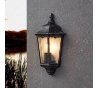 Eglo 93459 NAVEDO Exterior Wall Light in Black and Silver-Patina