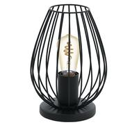 Eglo Newtown 1-Flame Vintage Table lamp, Black Steel