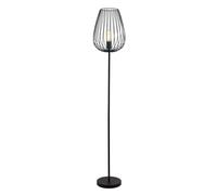 EGLO Newtown 1 Light Vintage Caged Floor Lamp In Black