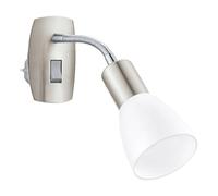 Eglo Night Light Plug in wall Dakar, Spotlight with Switch, Reading lamp