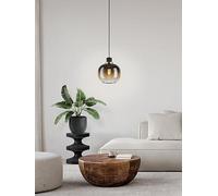 Eglo Oilella Black To Brown Gradient Hanging Single Pendant Light Black/Brown