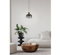 Eglo Oilella Black To Grey Gradient Hanging Single Pendant Light Black/Grey