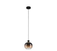 Eglo Oilella Black To Brown Gradient Hanging Single Pendant Light Black/Brown