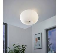 Eglo Optica Matt-Opal Glass Flush Ceiling Light
