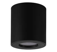 Eglo Outdoor Ceiling lamp Torrecola, Outside Ceiling Light, Porch Lighting, Exterior lamp Made of Aluminium in Black, Spotlight with GU10 Socket, IP44, ⌀ 8 cm