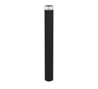 Eglo Outdoor lamp Post Castelnuovo, Garden Light Mains Powered, Path Lighting in Black Aluminium, IP65, GU10 Socket, 80 cm