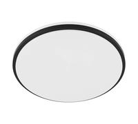 Eglo Outdoor LED Ceiling lamp Margidore, Warm to Cool White, Balcony Ceiling Light, Terrace Lighting, Plastic and Metal in Black and White, IP54, Ø 34 cm