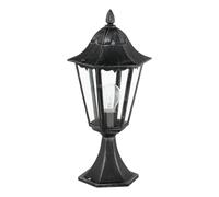 Eglo Navedo Outdoor Black Pedestal Light