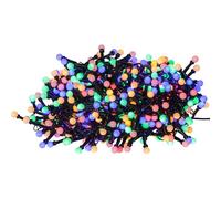 Eglo Outdoor String Lights Berry Mini, Christmas Garden Lighting, LED Chain, Plastic in Black and White IP44, Multicoloured, 1400 cm