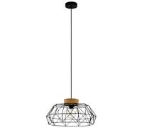Eglo Padstow Geometric Single Pendant Light - Black