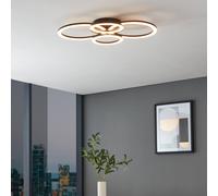 Eglo Connect.z Smart Home LED Ceiling lamp Parrapos-Z, 4 Light Zigbee Lighting, app and Voice Control Alexa, tunable White (Warm - Cool White), dimmable Spotlight, Black White, 24 x 18 in