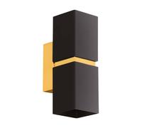 Eglo Passa Led Black And Gold Wall Light