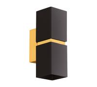 Eglo Passa Led Black And Gold Wall Light
