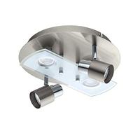Eglo PAWEDO Matt Nickel 4 Bulb Ceiling Spotlight | GU10 | 3 Stage Dimmable 3000K