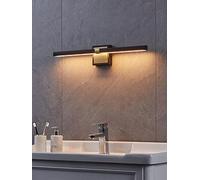 Eglo Peguera Led Black/Brass Steel Bathroom Mirror Light Black/Brass