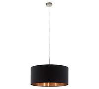 EGLO Pendant Lamp Pasteri, 1-light Textile pendant light