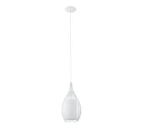 Eglo lighting 92251 Razoni Single Light Ceiling Pendant In White Finish