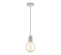 Eglo Yorth Ceiling Pendant Light, Light Grey Concrete