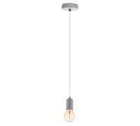Eglo Pendant Lamp Yorth-P, Dining Table Pendant Light, Steel in Pastel Grey, E27 Socket