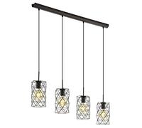 EGLO Pendant Light, Alloy Steel, E27, 60 W, Brown