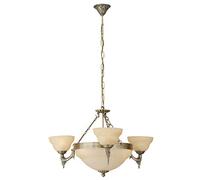 EGLO Pendant Light Fixture, Glass Cast Metal, E14, 360 W, Burnished