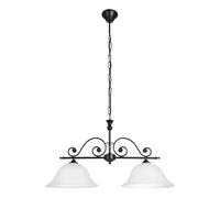 Eglo Pendant Light Murcia, 2-Light Hanging Lamp Vintage, Rustic