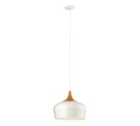 EGLO Pendant Light Fixture, Alloy Steel, E27, 60 W, Cream