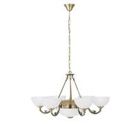 EGLO pendant light Savoy, 8-Light Vintage Hanging Lamp, Rustic